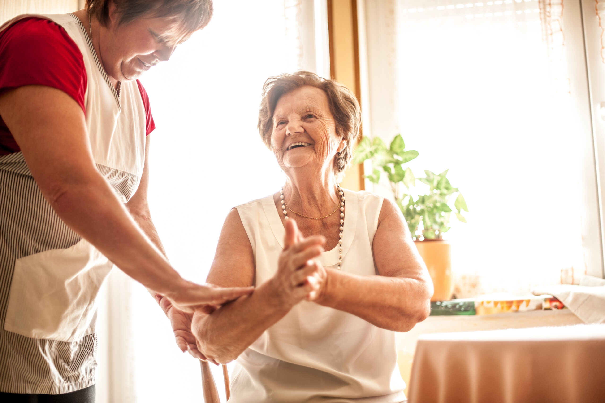 Elderly Home care service by a Caregiver